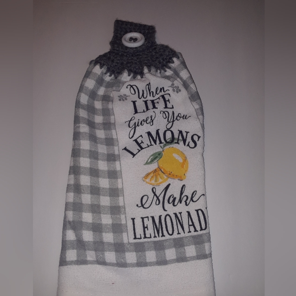 Handmade hanging towel